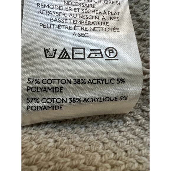 FREE PEOPLE WMNS MEDIUM PATTERN EASY STREET CROP PULLOVER SWEATER OATMEAL IVORY - Picture 13 of 14